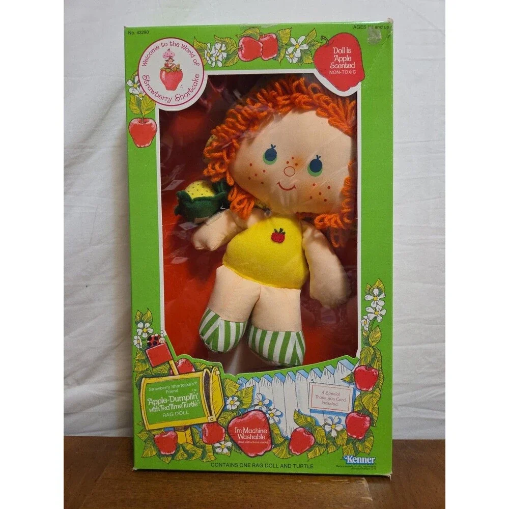 Apple Dumplin' Strawberry Shortcake's Friend Rag Doll Kenner 1984 NIB Vintage